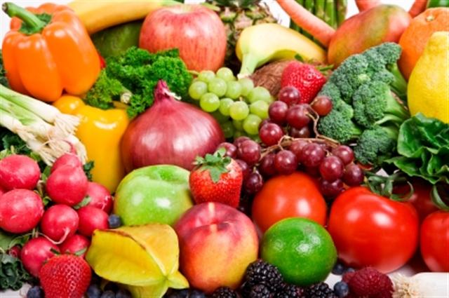 veggies and fruits. A large number of low